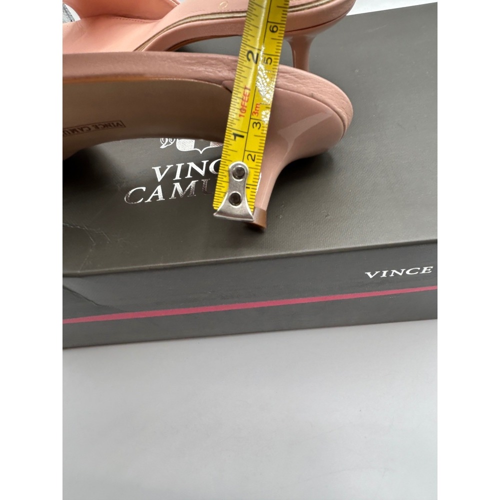 Vince Camuto Faiza Mules,Womens 6M,Pale Peony Pink Leather,Kitten Heel,(NIB) - Picture 7 of 14